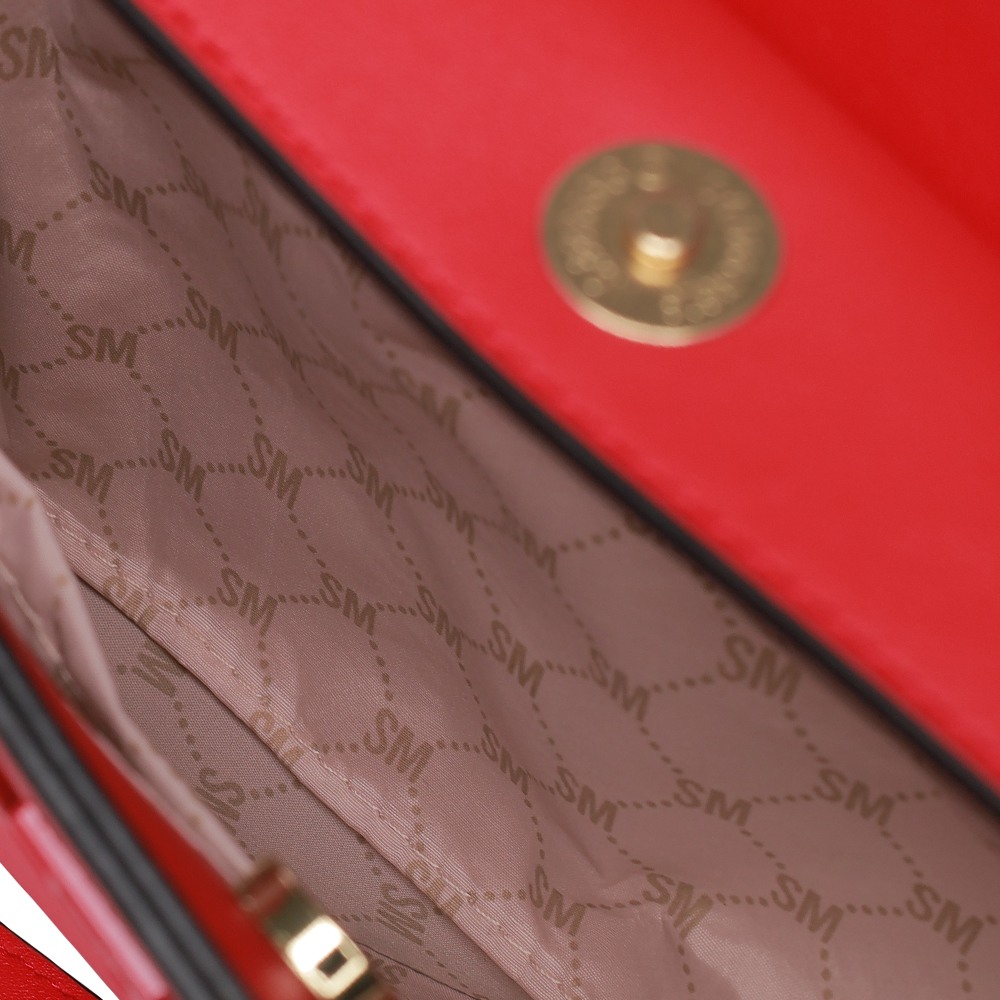 Bevelyn Lipstick Red Satchel