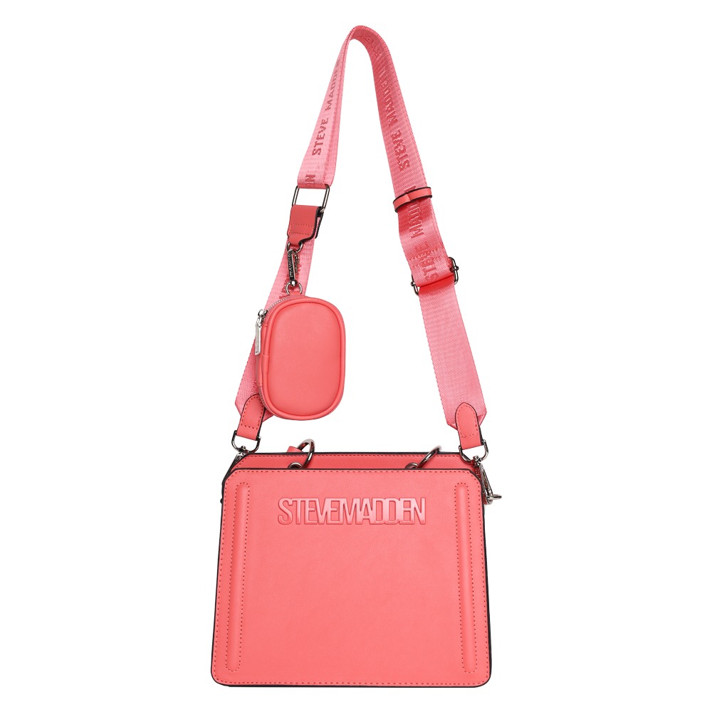 Bevelyn Sunset Coral Satchel