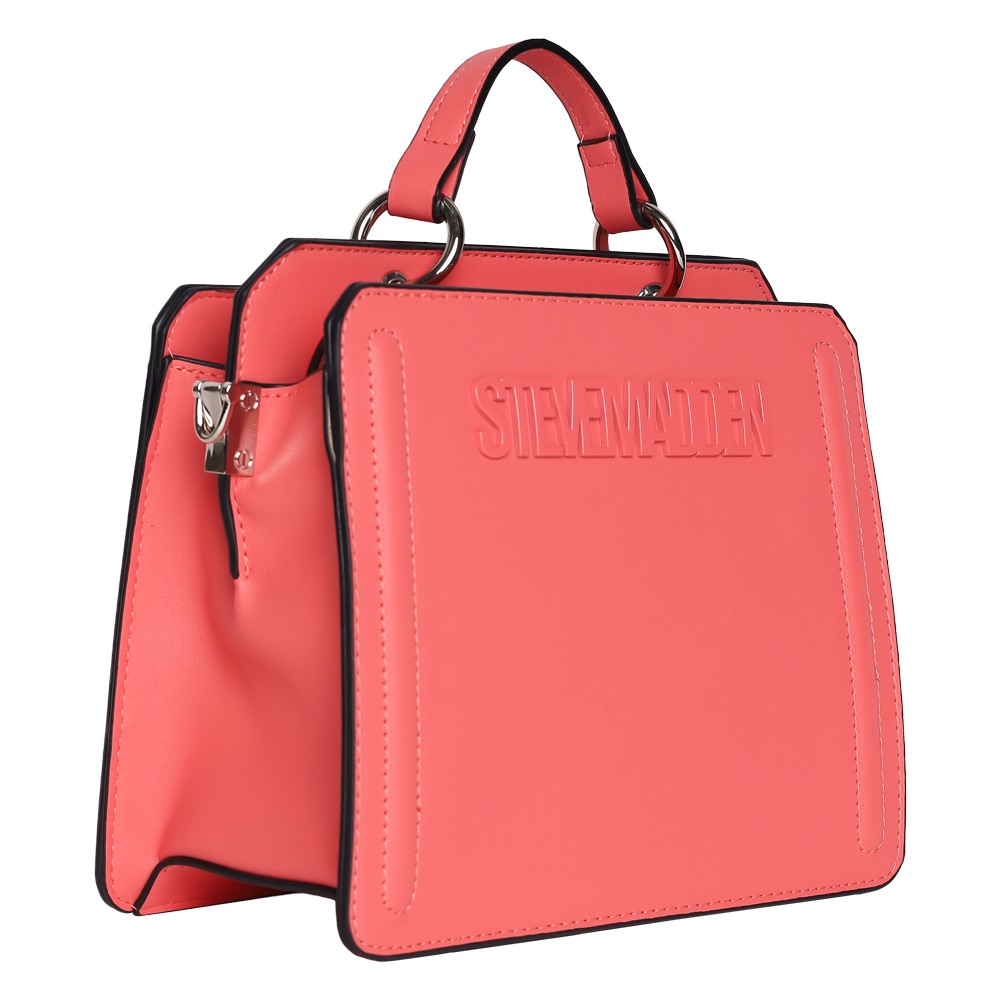 Bevelyn Sunset Coral Satchel