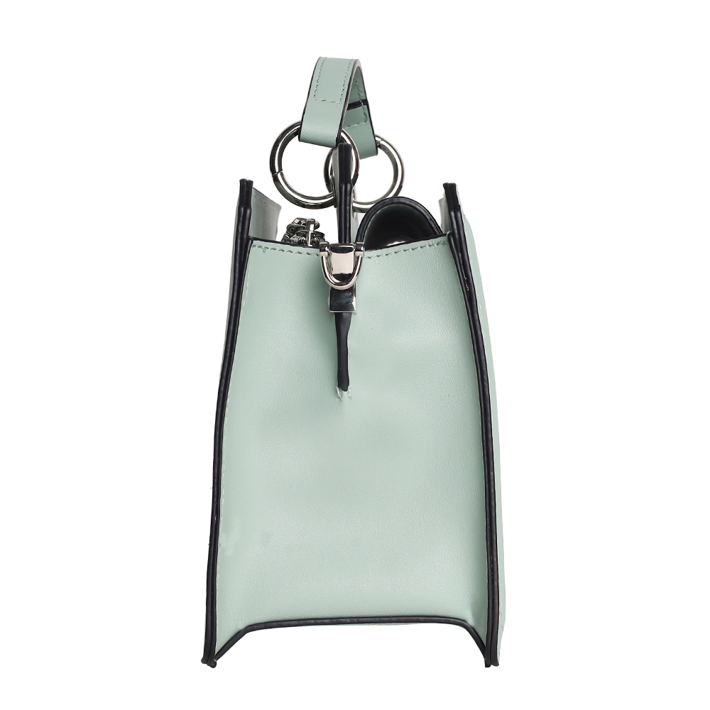 Bevelyn Frosty Green Satchel