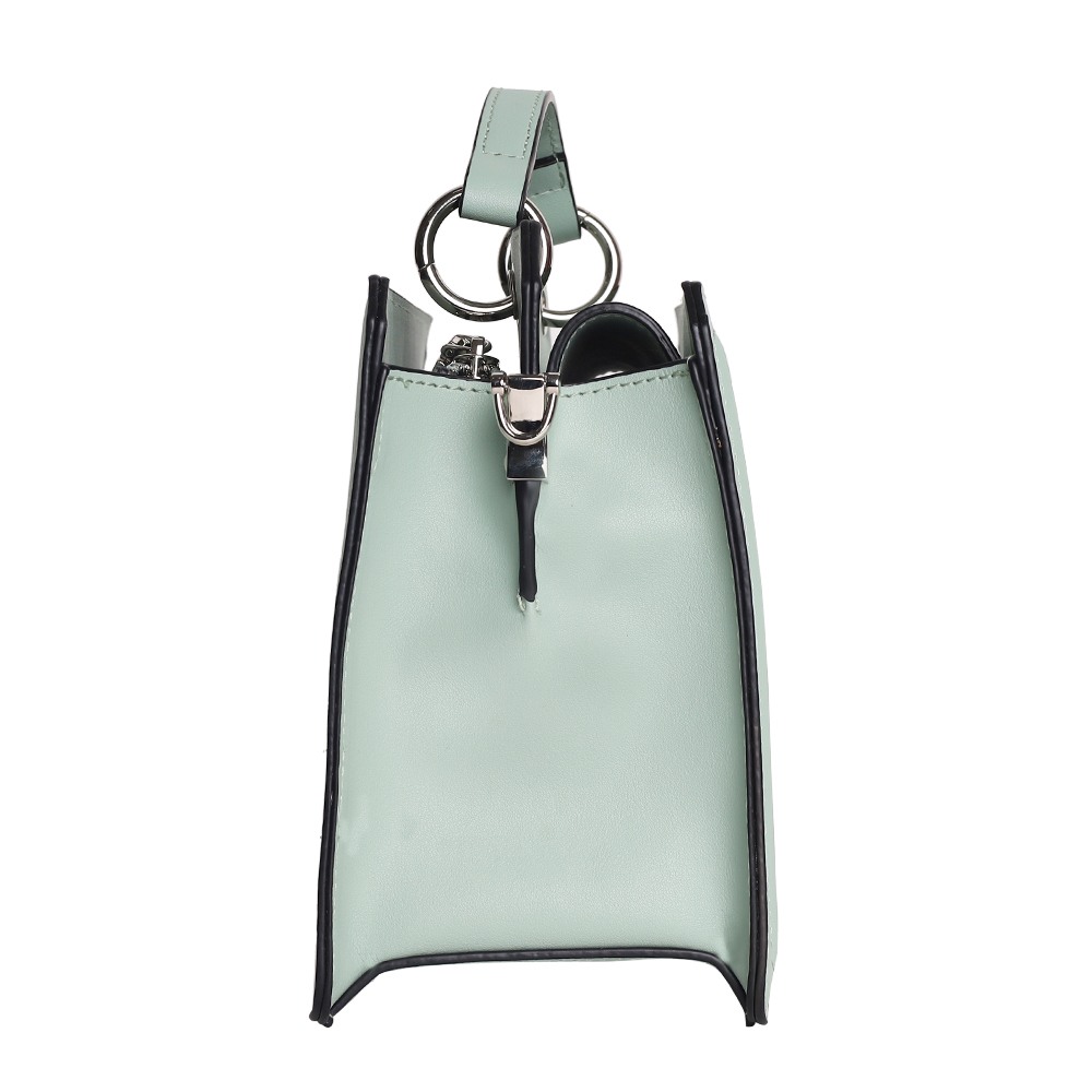 Bevelyn Frosty Green Satchel