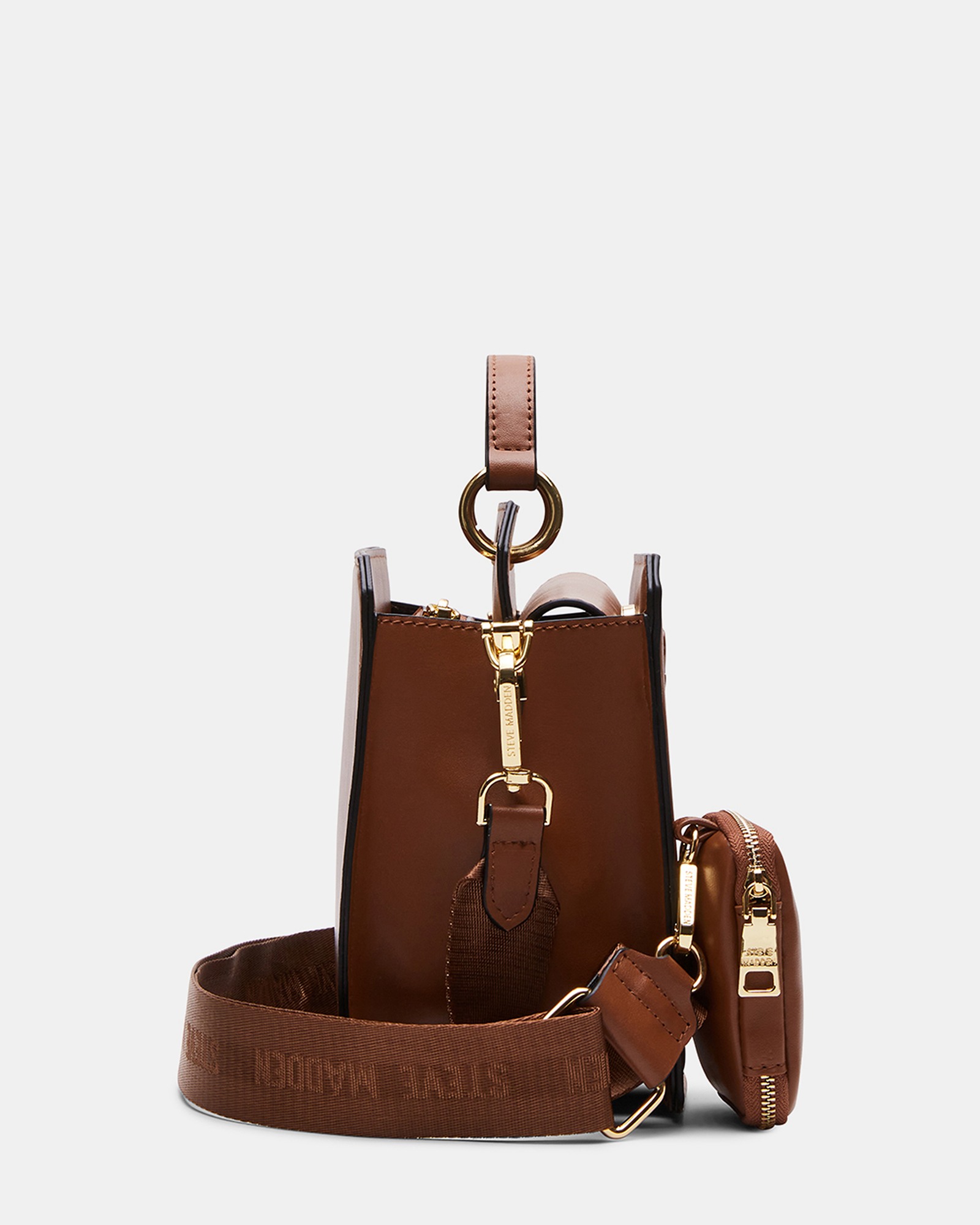 BEVELYN Brown Satchel