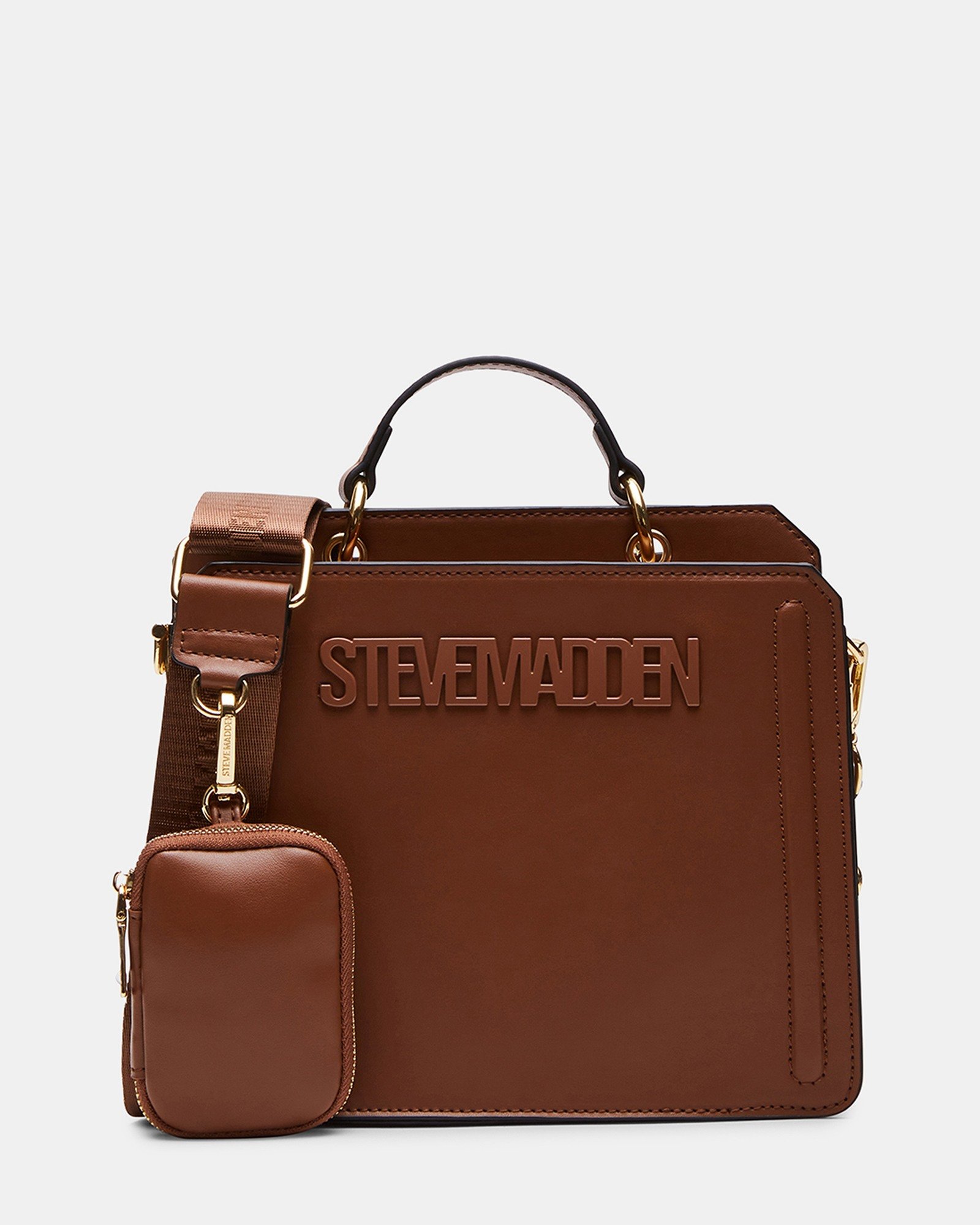 BEVELYN Brown Satchel