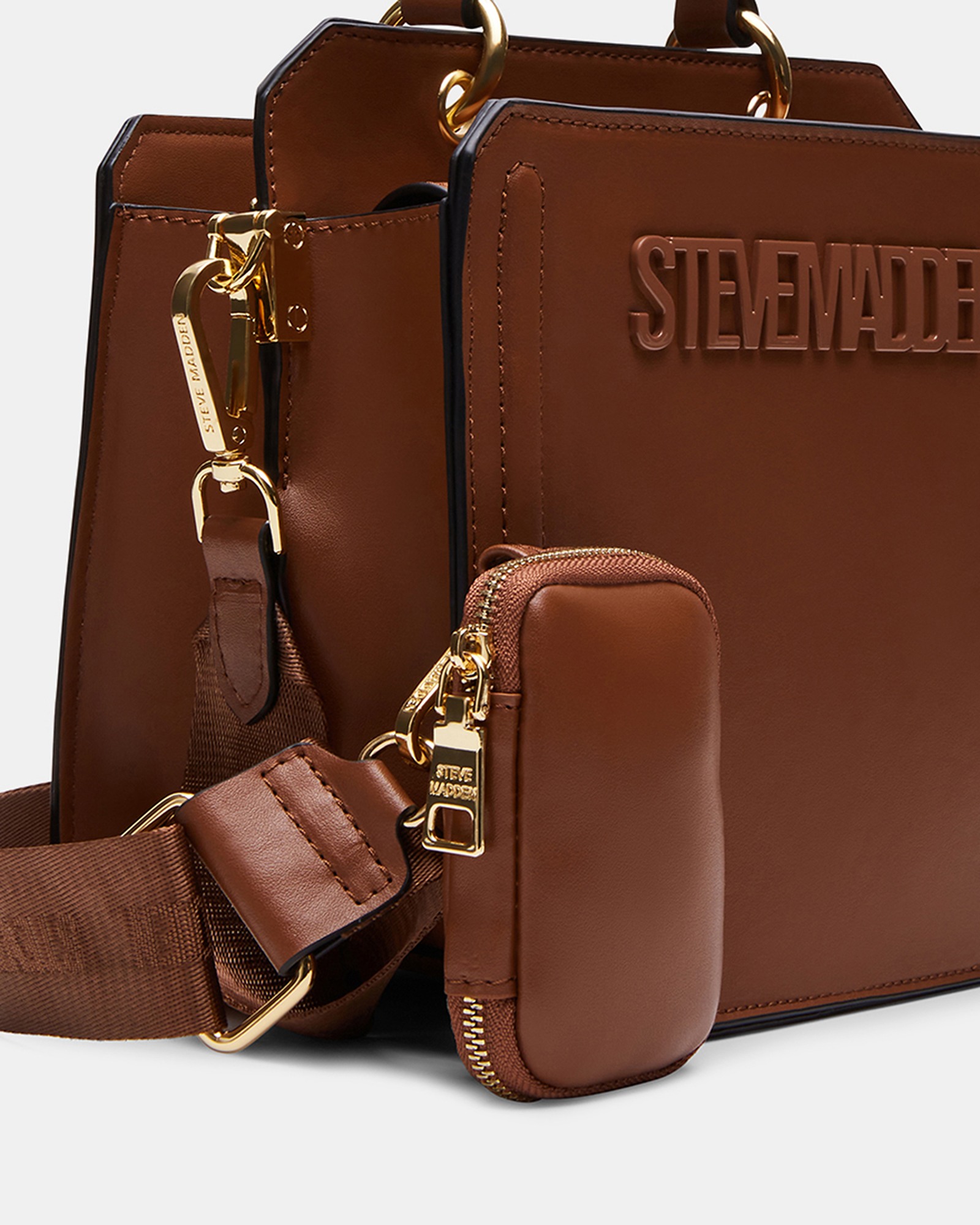 BEVELYN Brown Satchel