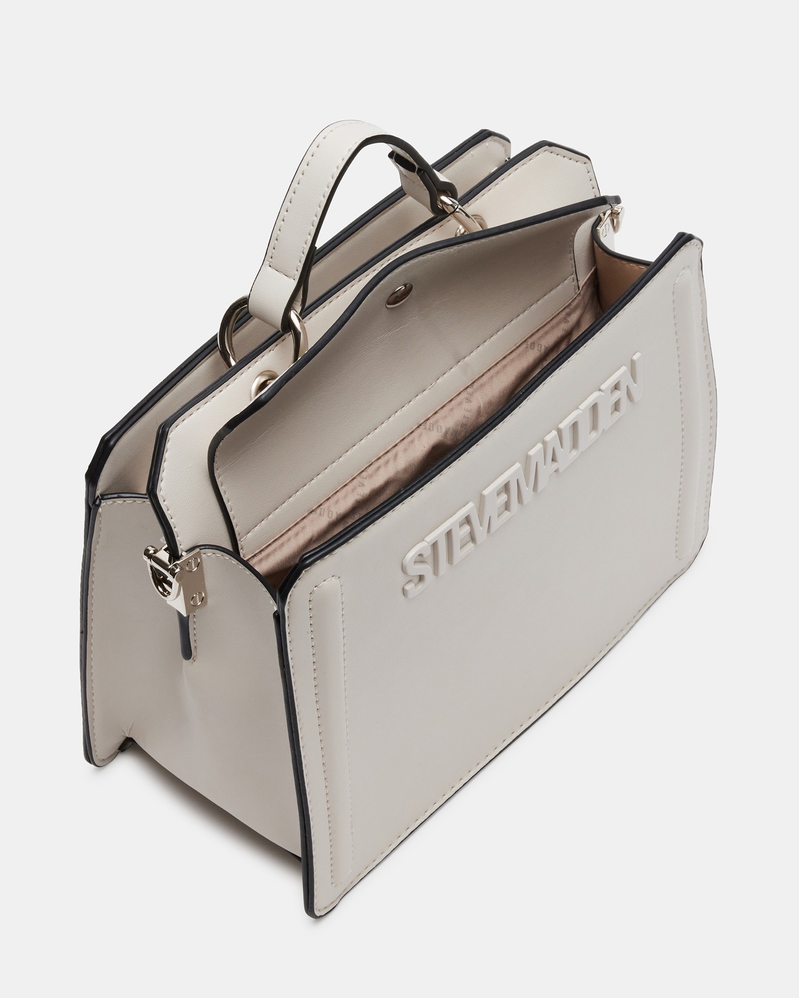 BEVELYN Cream Satchel