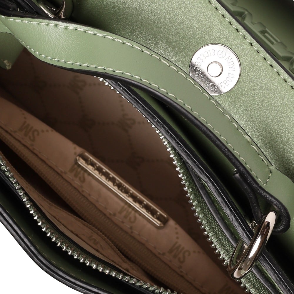 Bevelyn Oilve Green Satchel