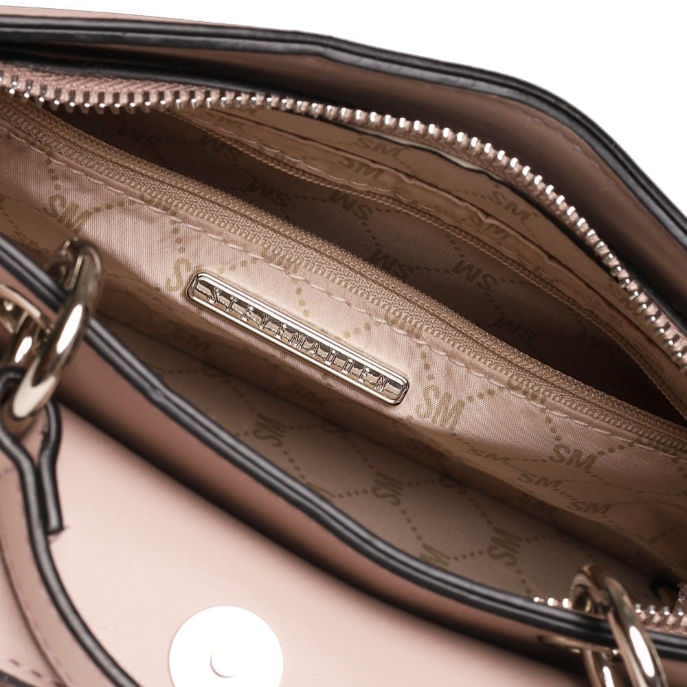 Bevelyn Grey/Pink Satchel