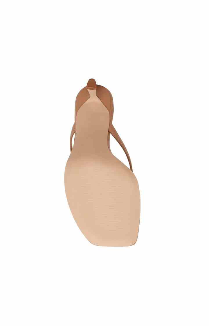 Azure Natural Heel Sandals