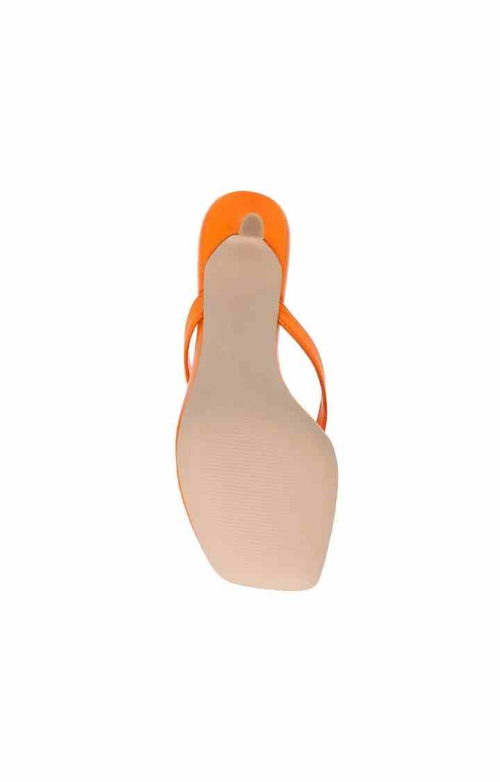 Azure Orange Heel Sandals