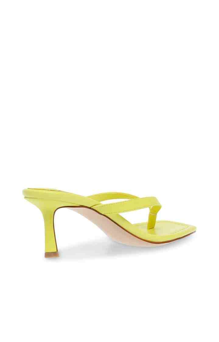 Azure Yellow Heel Sandals