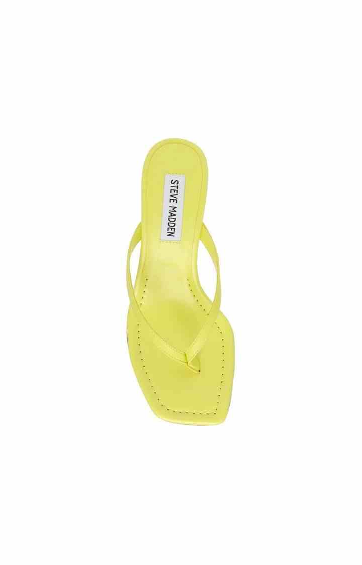 Azure Yellow Heel Sandals