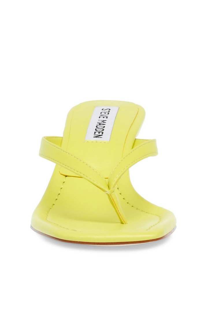 Azure Yellow Heel Sandals