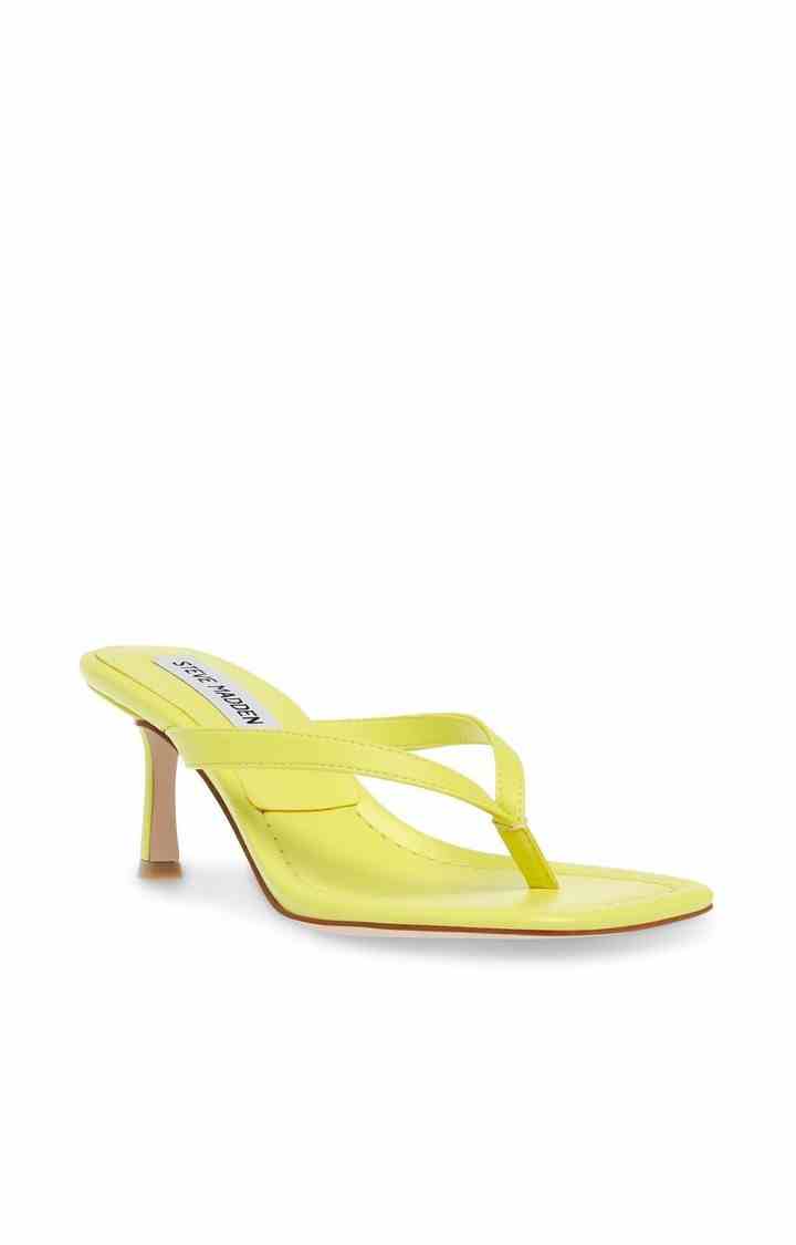 Azure Yellow Heel Sandals