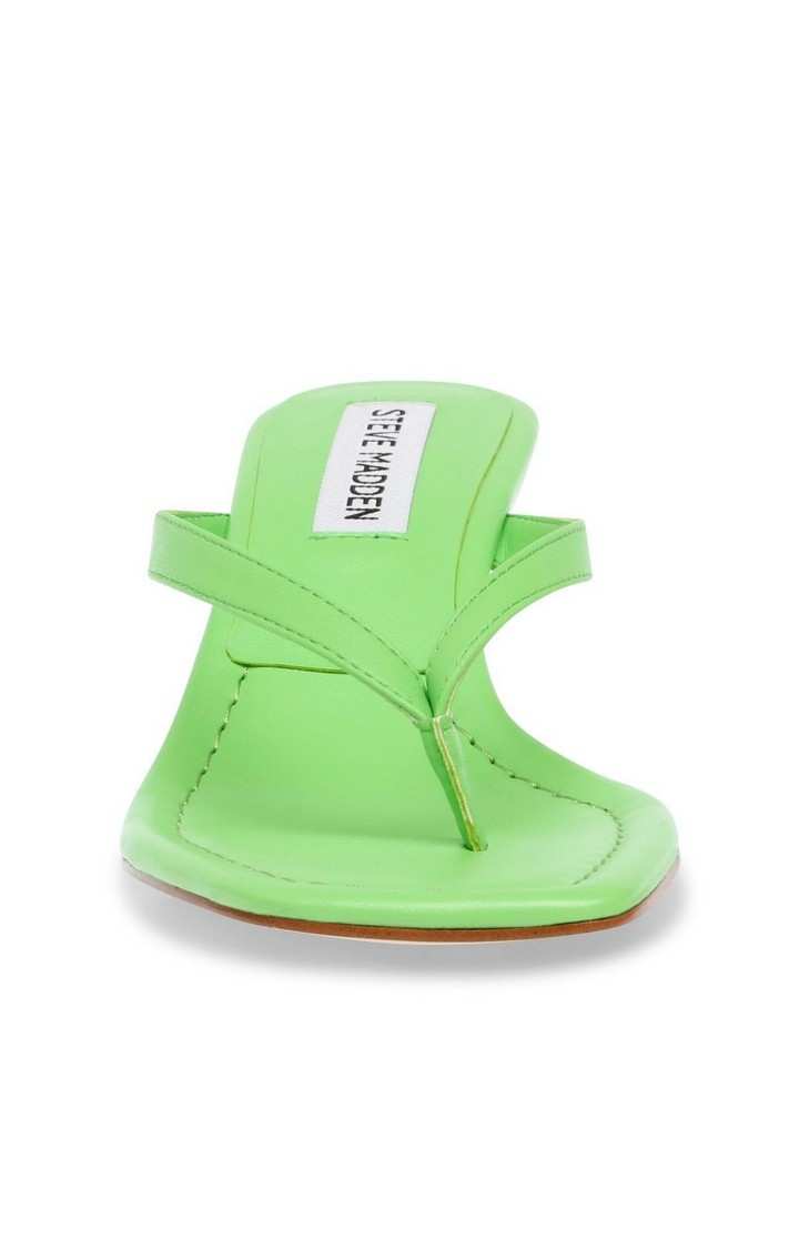 Azure Green Heel Sandals
