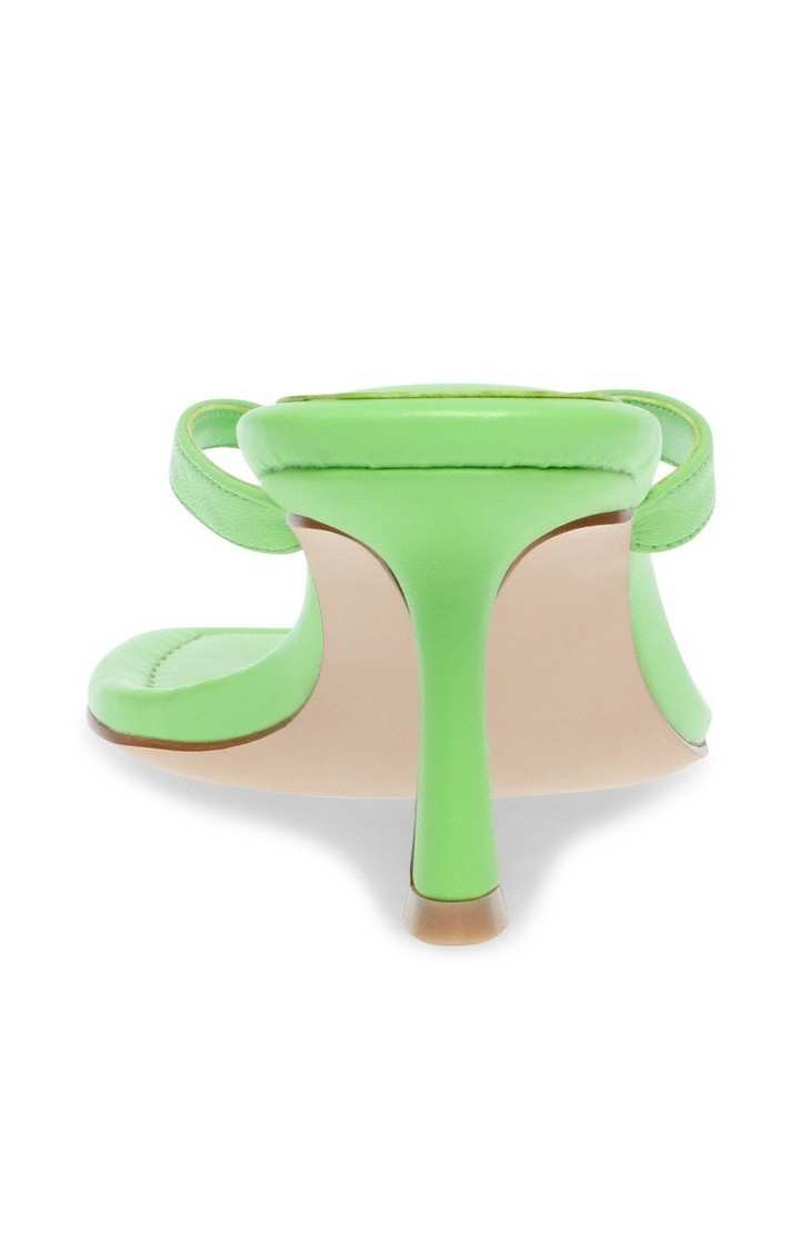 Azure Green Heel Sandals