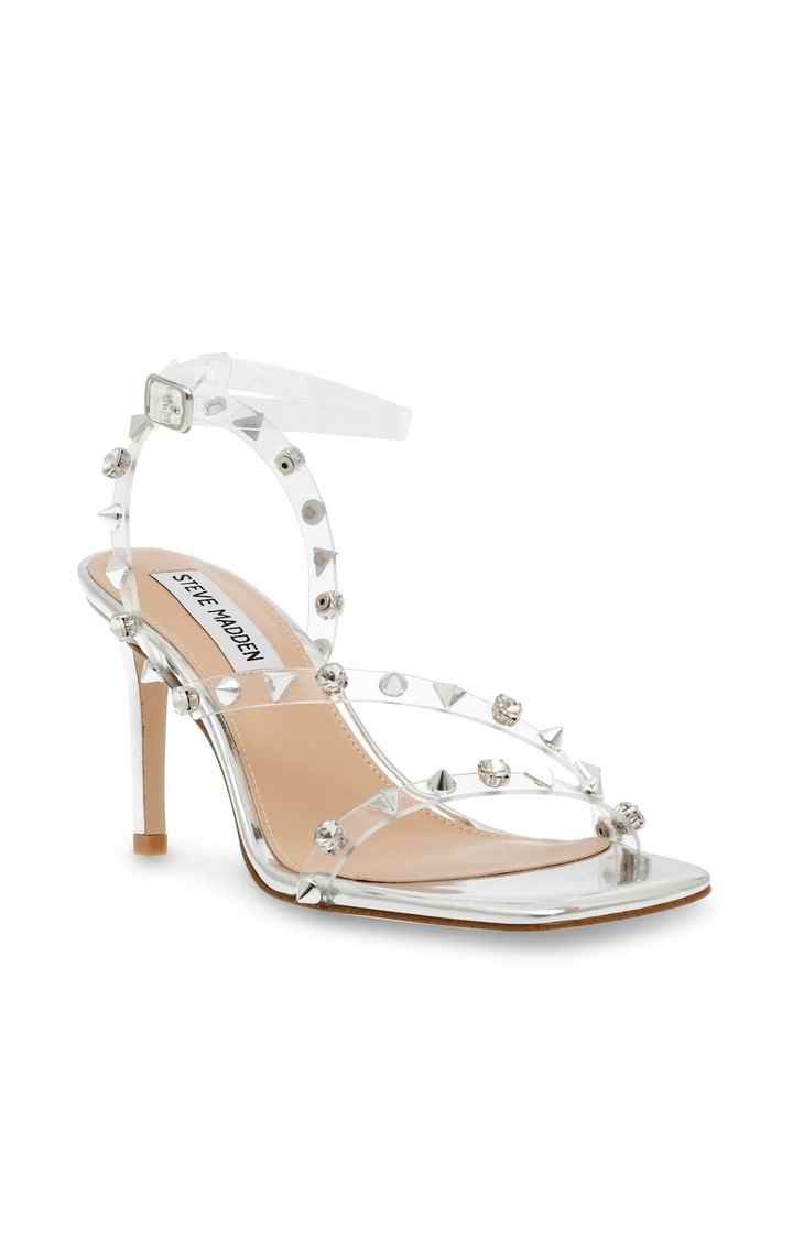 Glitzed Transparent Heel Sandals