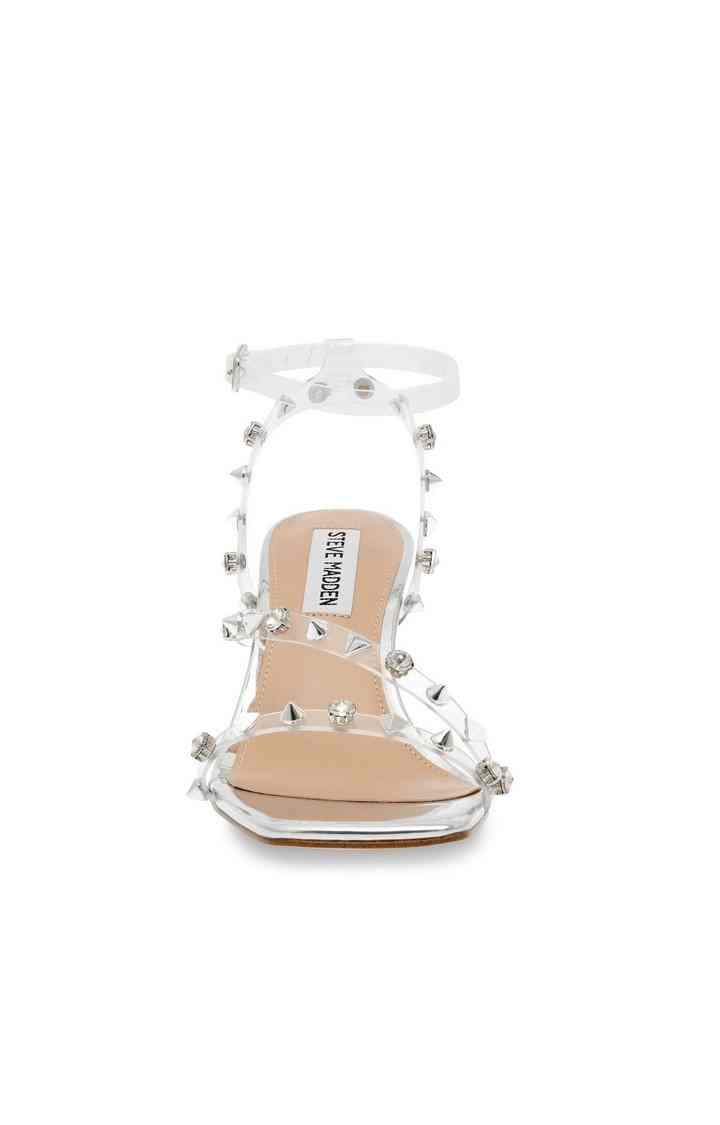 Glitzed Transparent Heel Sandals