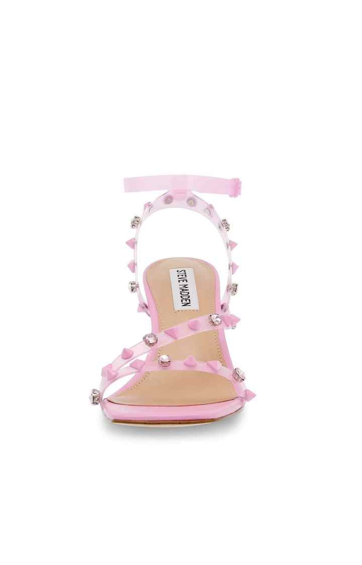Glitzed Pink Heel Sandals