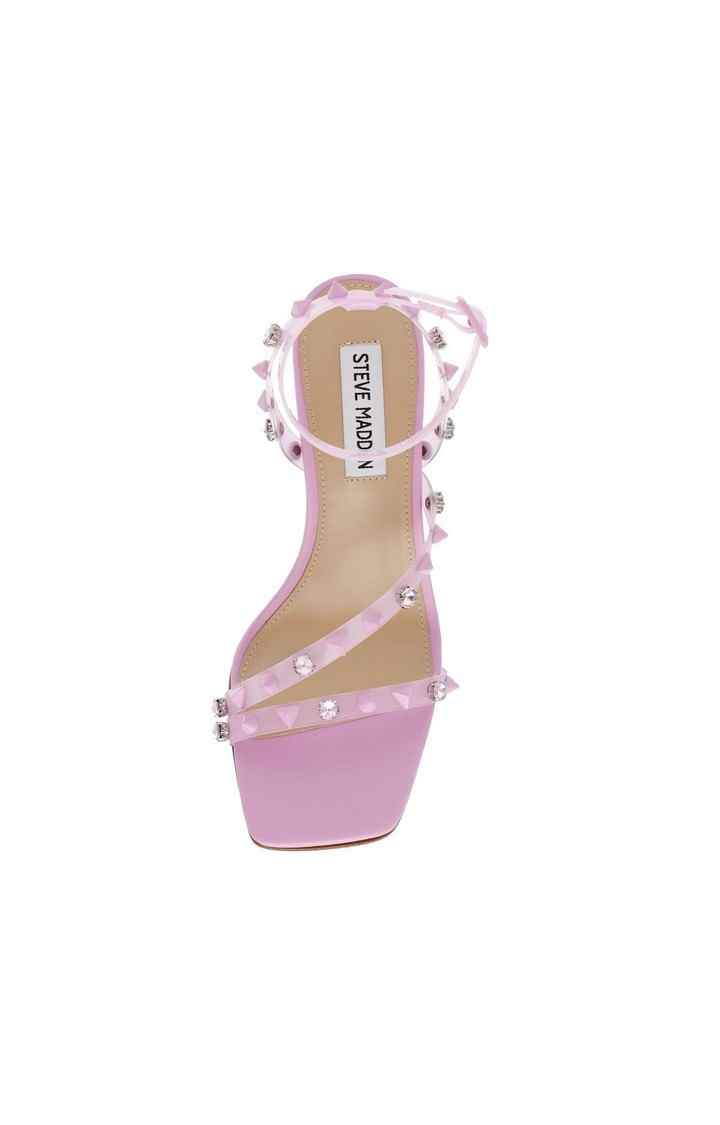 Glitzed Pink Heel Sandals