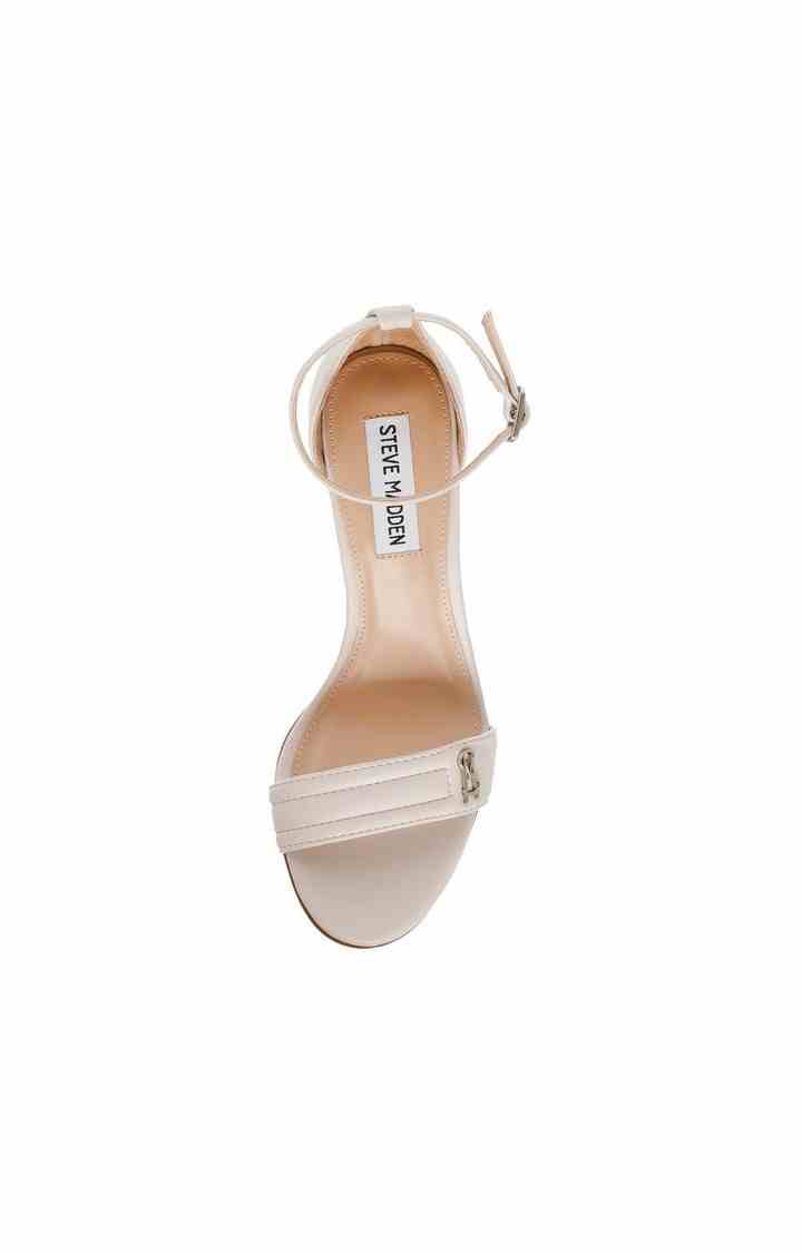 Jynelle White Heel Sandals