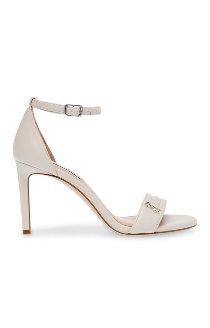 Jynelle White Heel Sandals