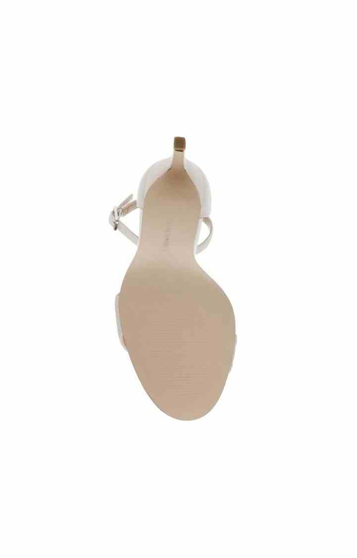 Jynelle White Heel Sandals