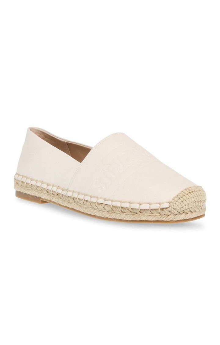 Waken White Closed Flats & Ballerinas