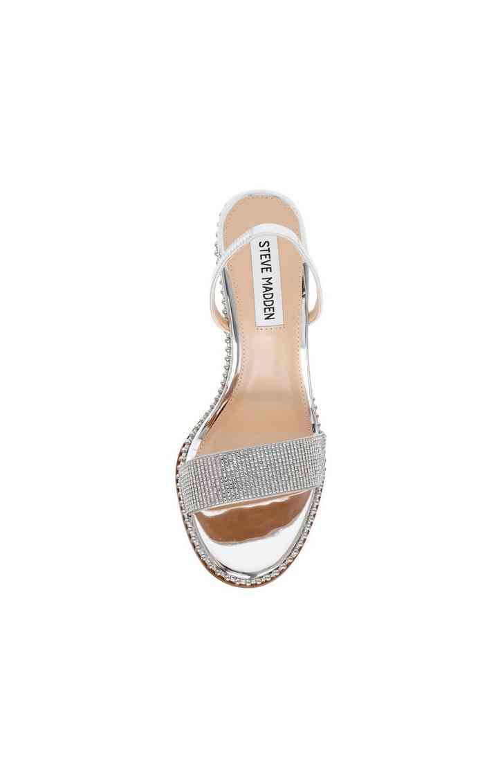 Jannis Silver Heel Sandals