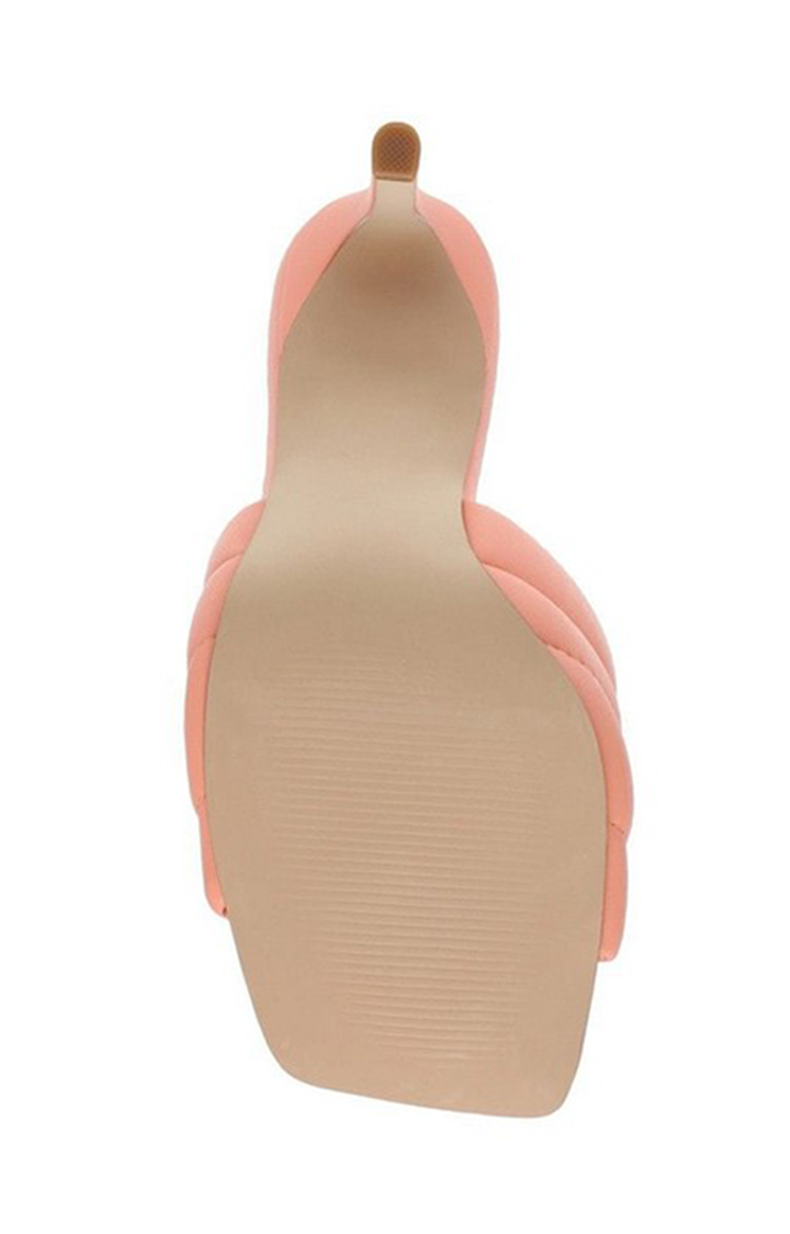 Tempt Orange Heel Sandals