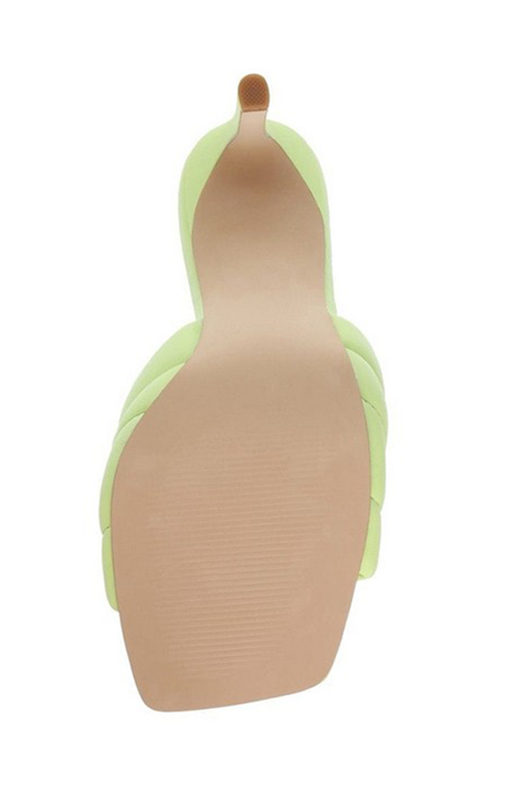 Tempt Yellow Heel Sandals