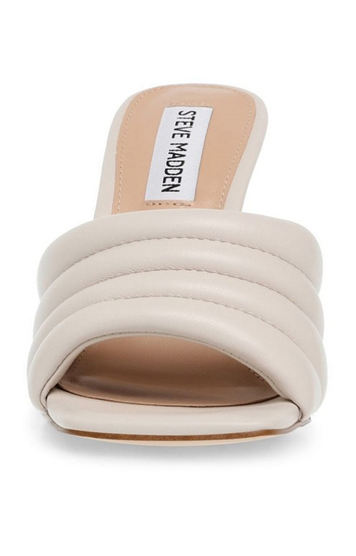 Tempt White Heel Sandals