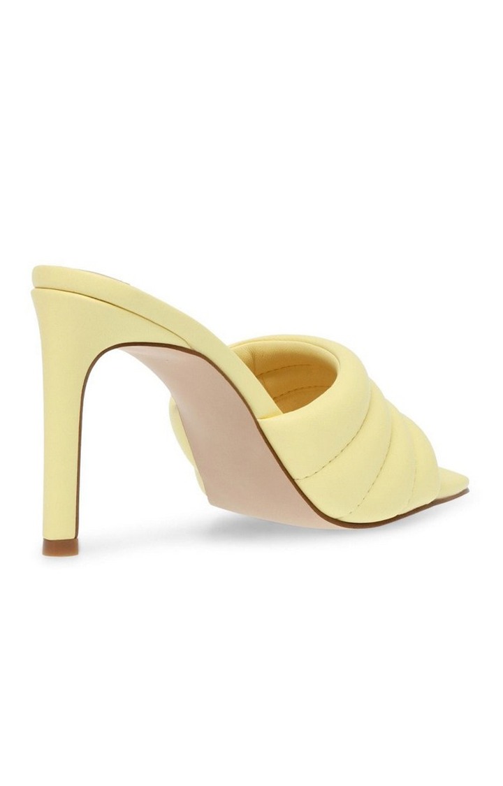 Tempt Yellow Heel Sandals