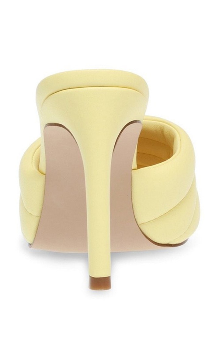 Tempt Yellow Heel Sandals