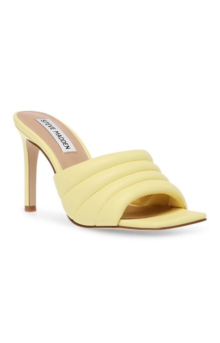 Tempt Yellow Heel Sandals
