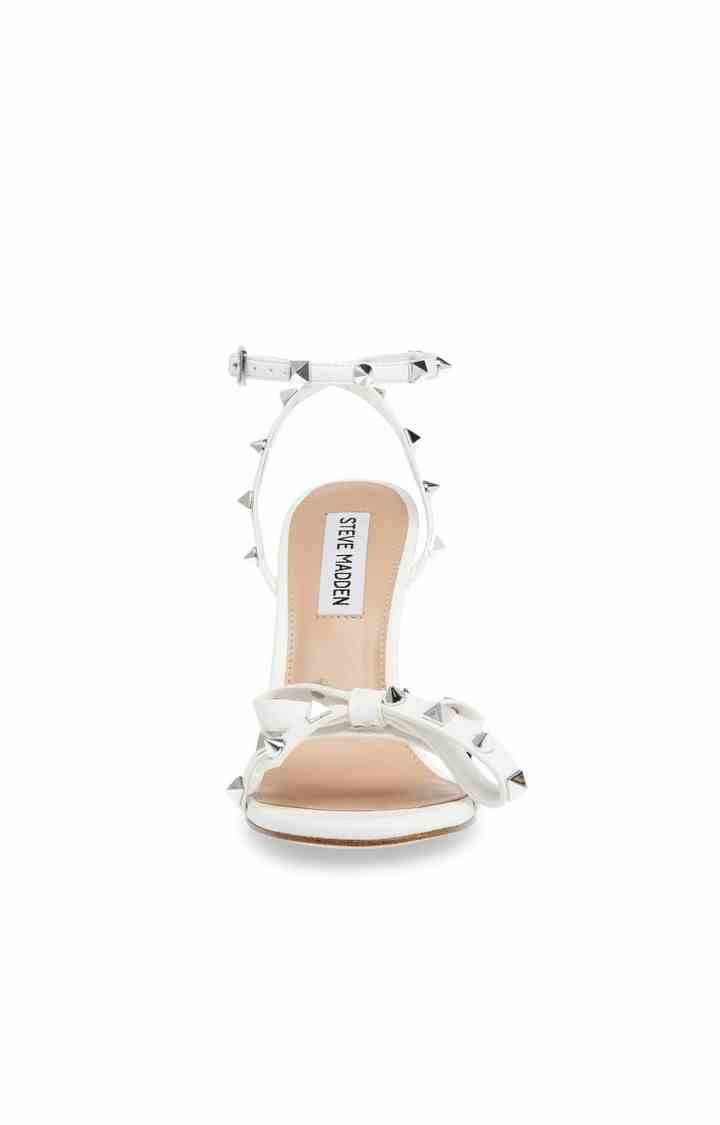 Bradshaw-A White Heel Sandals