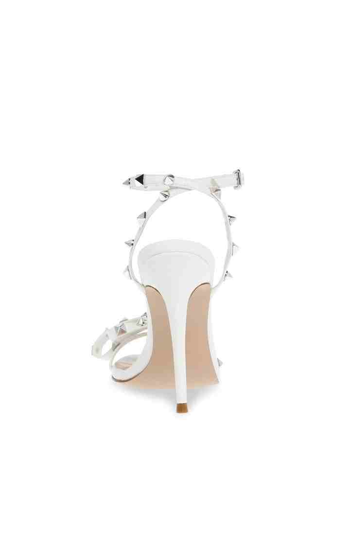 Bradshaw-A White Heel Sandals
