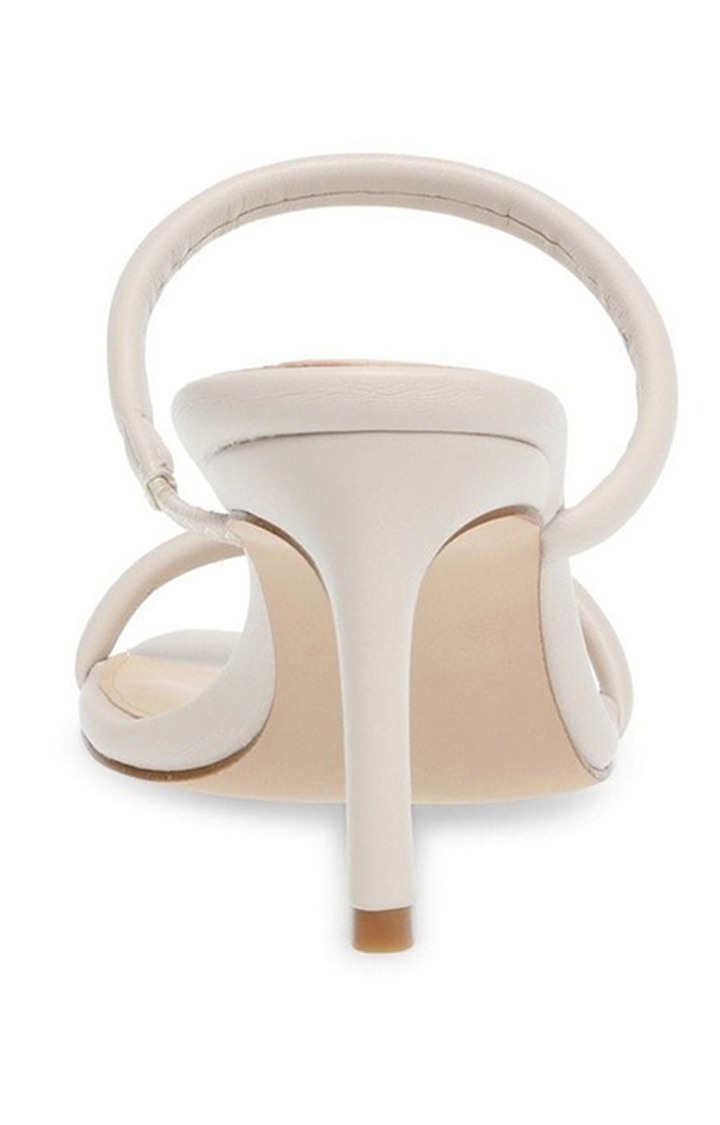 Zealed White Heel Sandals