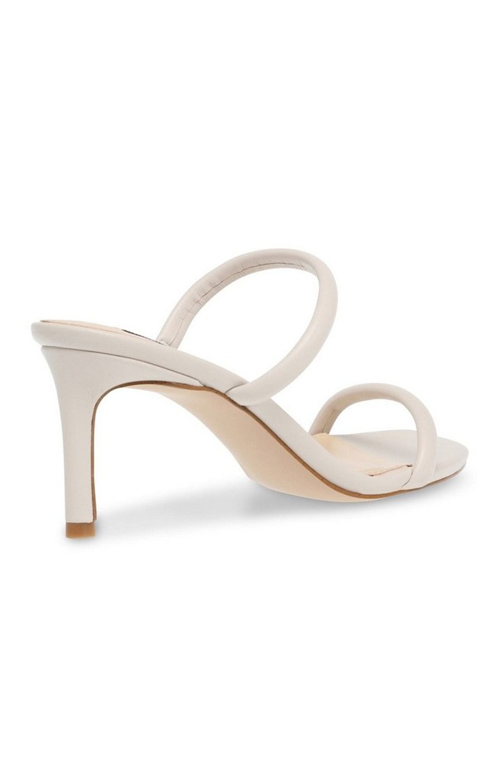 Zealed White Heel Sandals