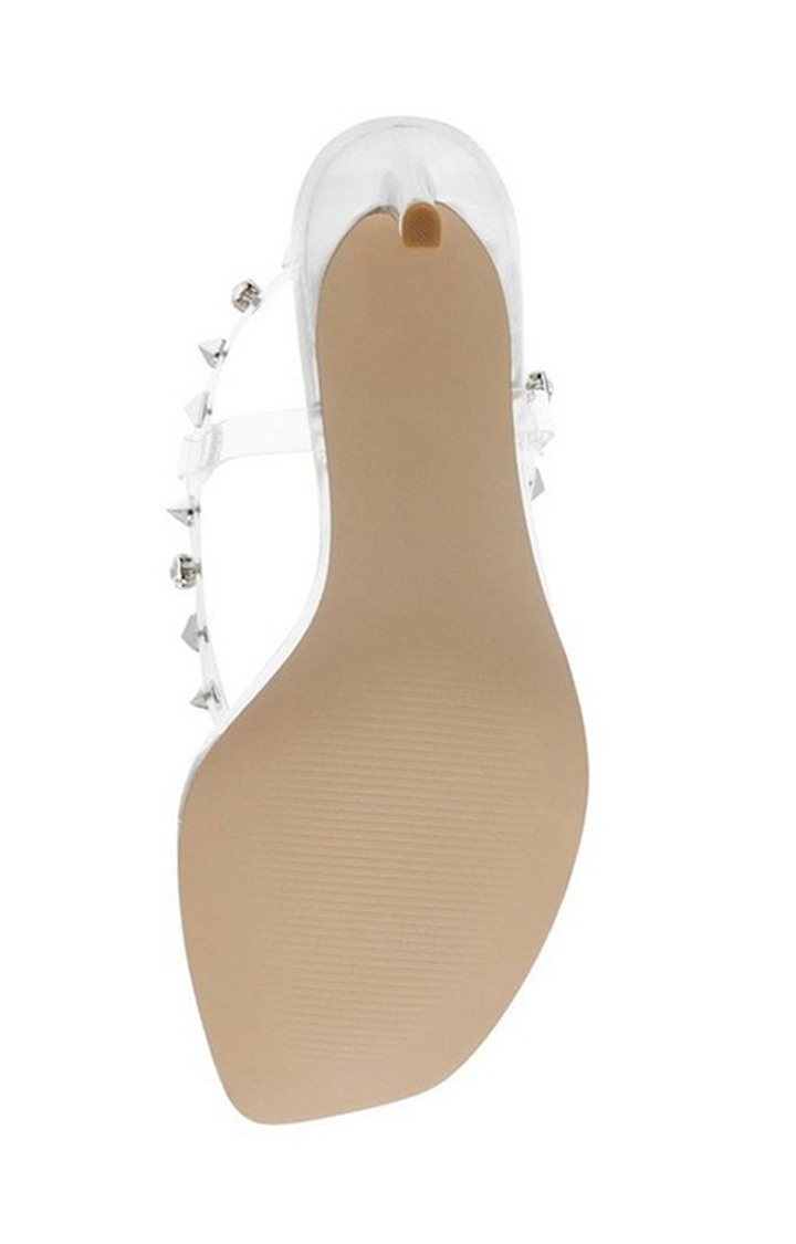 Zazzy-S Transparent Heel Sandals