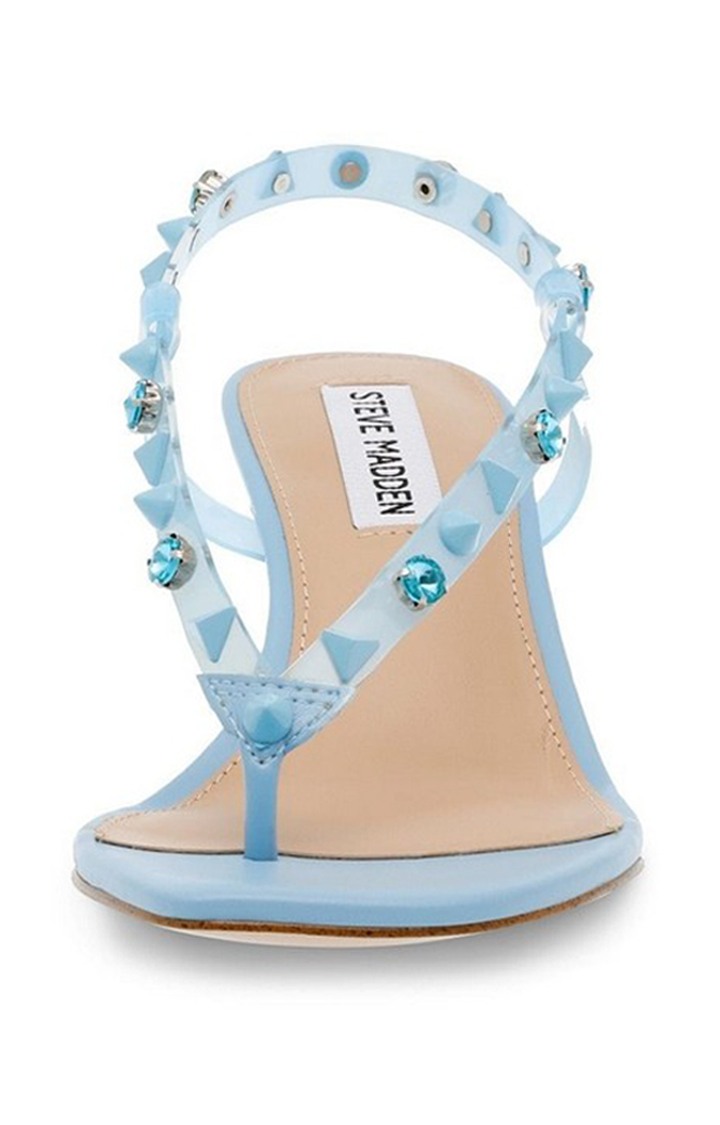 Zazzy-S Blue Heel Sandals