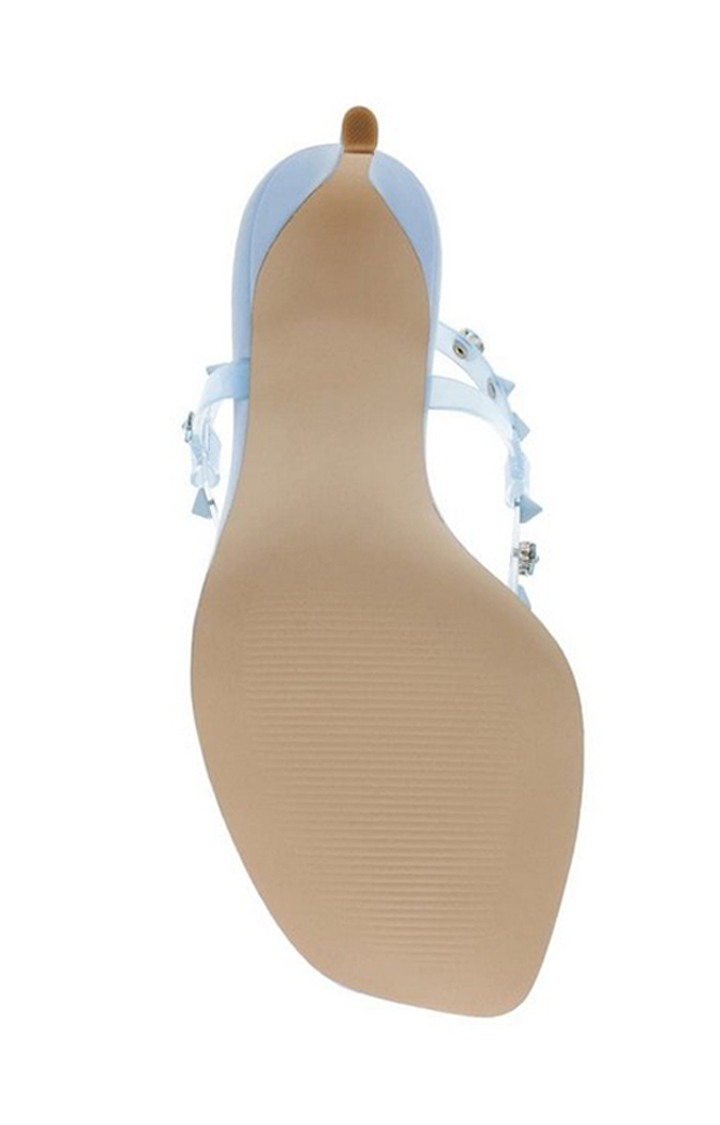 Zazzy-S Blue Heel Sandals