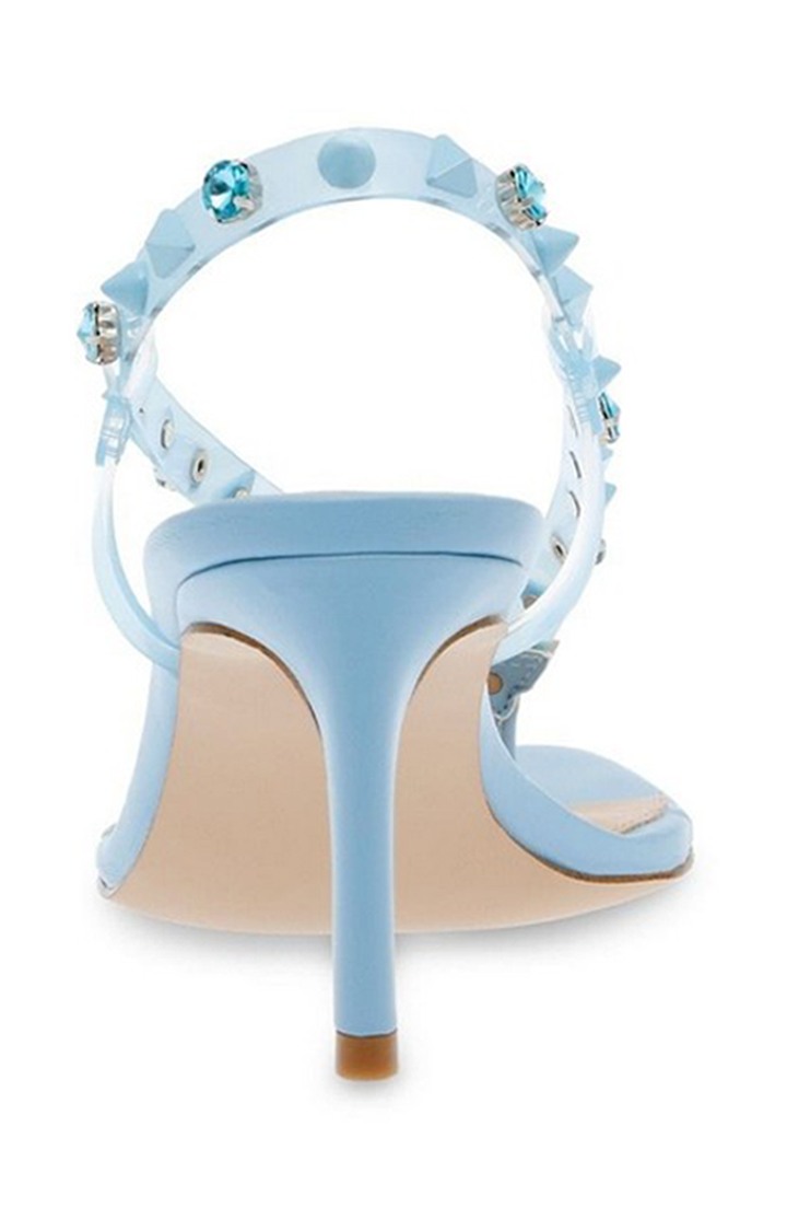 Zazzy-S Blue Heel Sandals