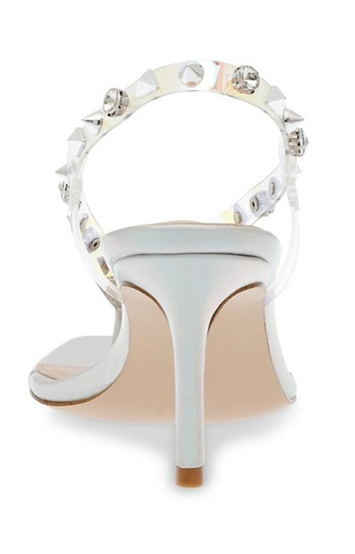 Zazzy-S Silver Heel Sandals