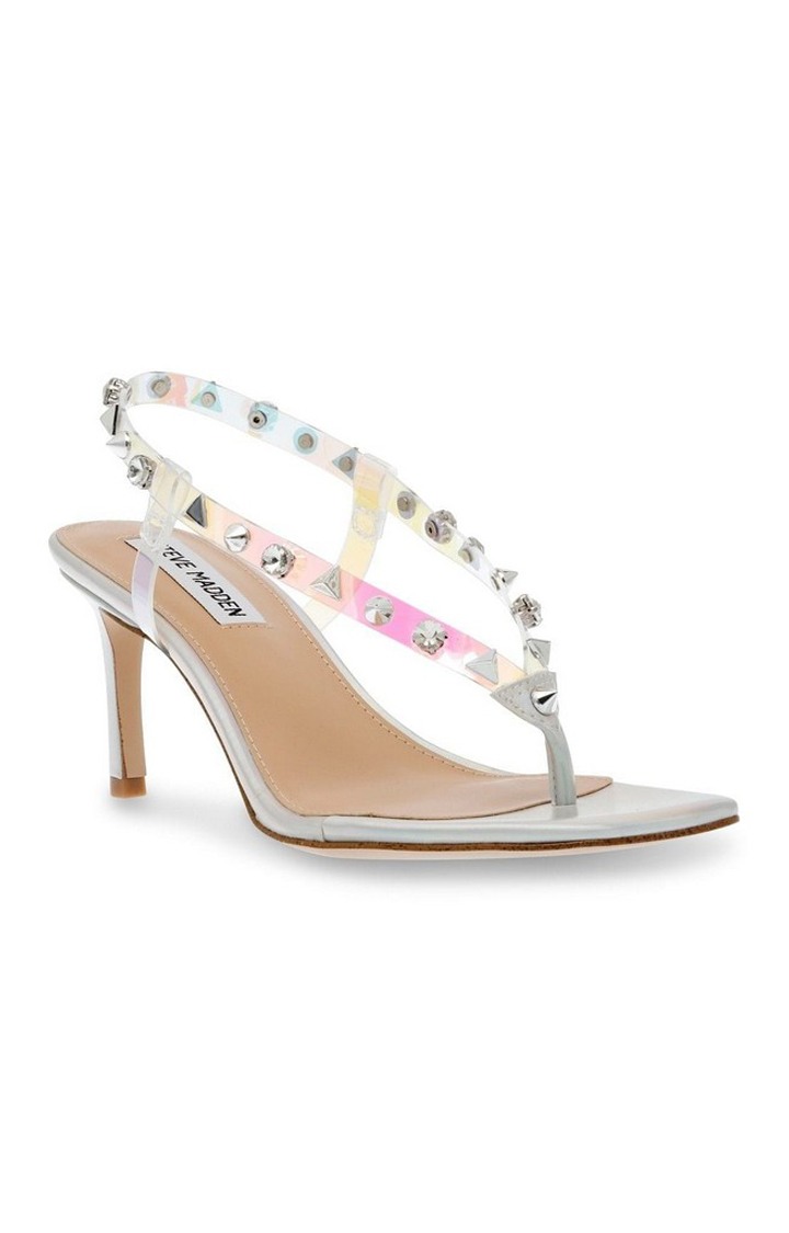 Zazzy-S Silver Heel Sandals