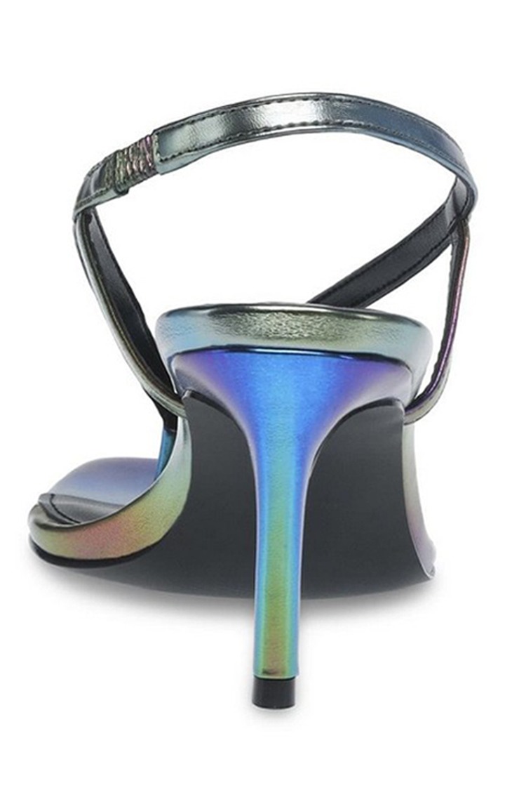 Zazzy Blue Heel Sandals