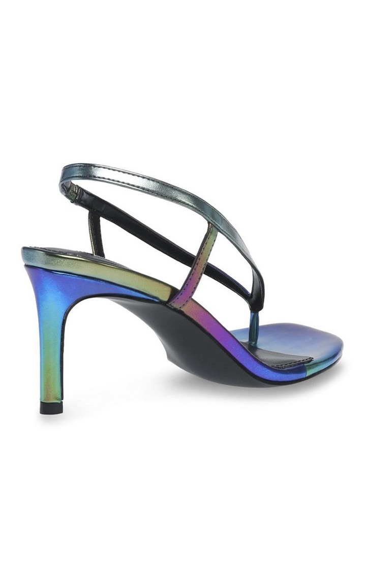 Zazzy Blue Heel Sandals