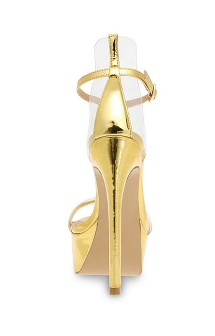 Sensual Gold Heel Sandals