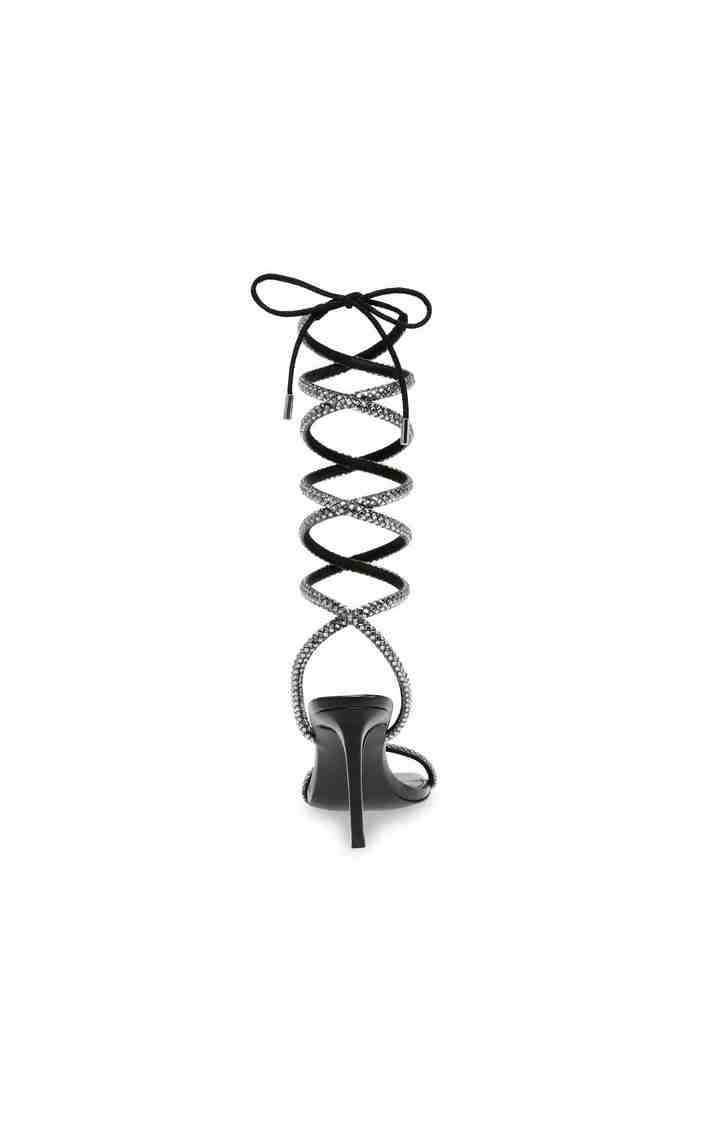 Enchanter Black Heel Sandals
