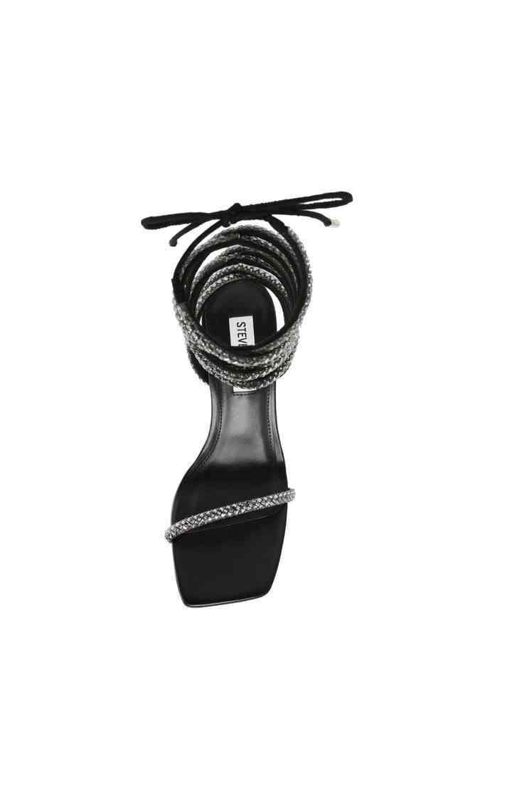 Enchanter Black Heel Sandals