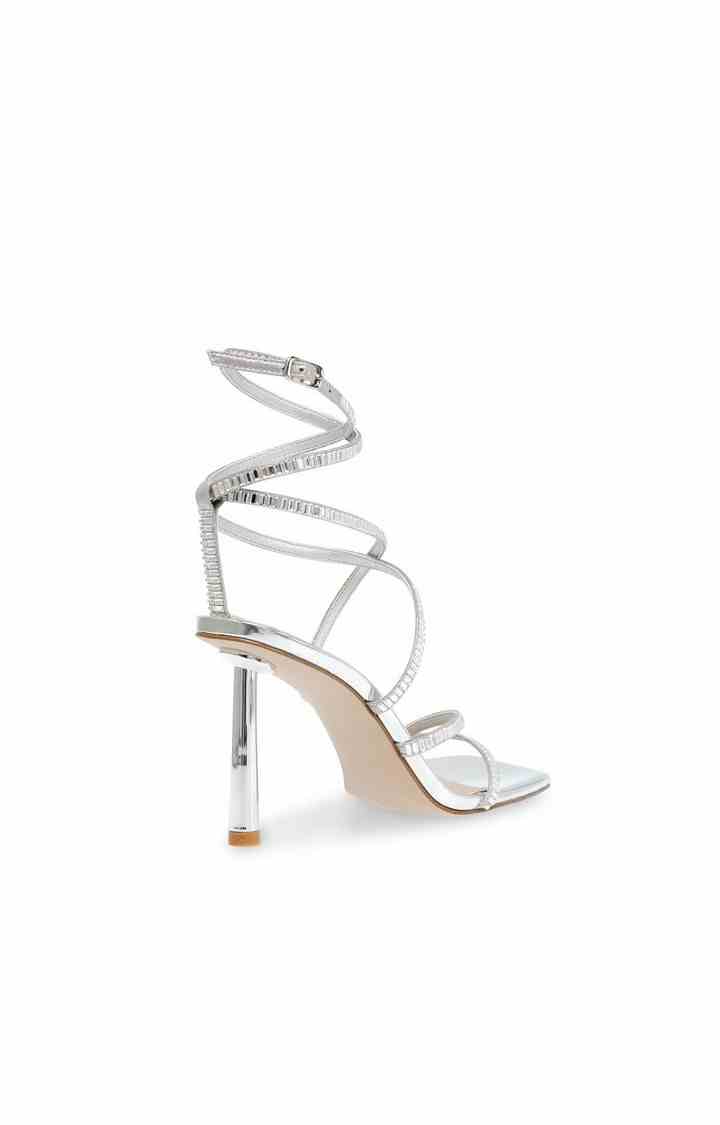 Elegance Silver Heel Sandals